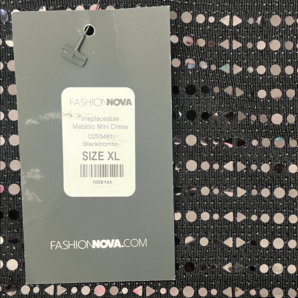 Fashion Nova Black Long Sleeve Dress